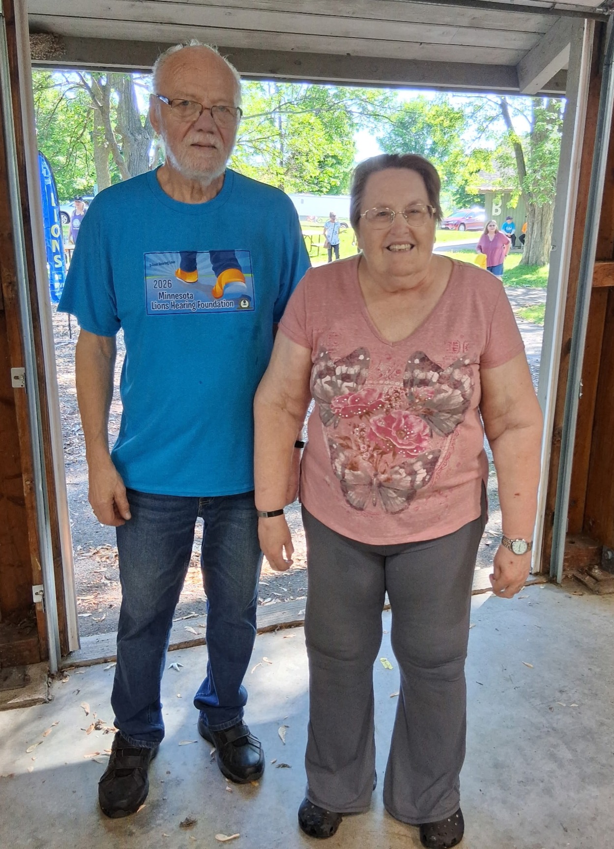 Bob and Debbi at the 2026 D-Feet Walk for the MN Lions Hearing Foundation